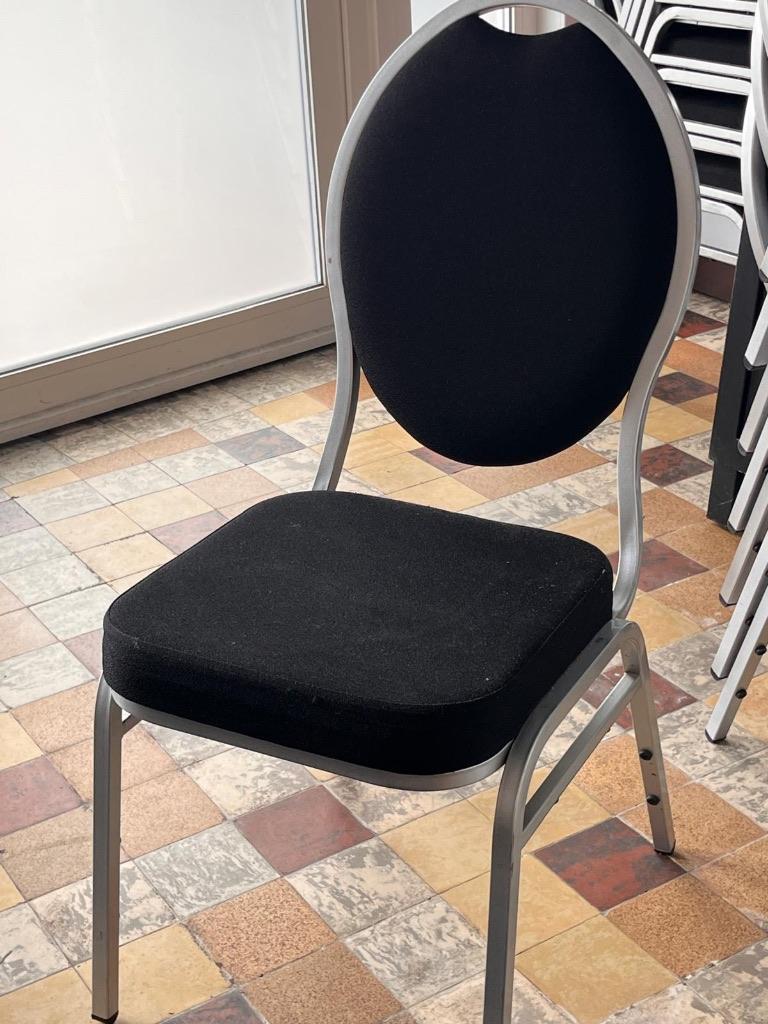 horeca stoel, Huis en Inrichting, Stoelen, Ophalen, Zwart, Zo goed als nieuw, Stapelstoel banketstoel