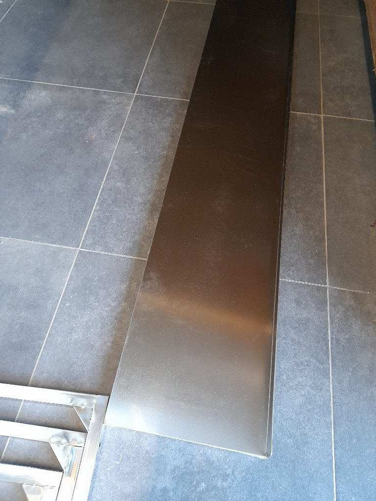 Inox wandplank, Ophalen, Zo goed als nieuw