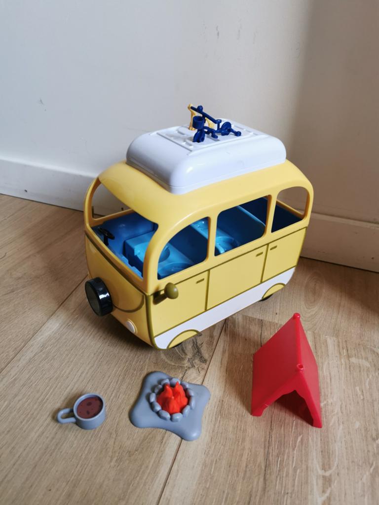Peppa pig camper, Ophalen