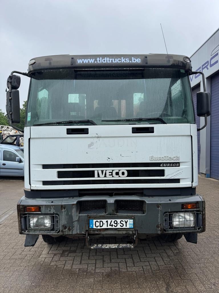 Iveco Eurotech *190E27-TIPPER + FASSI F110A.21* (bj 2001), Auto's, Achterwielaandrijving, Iveco, Wit, Bedrijf