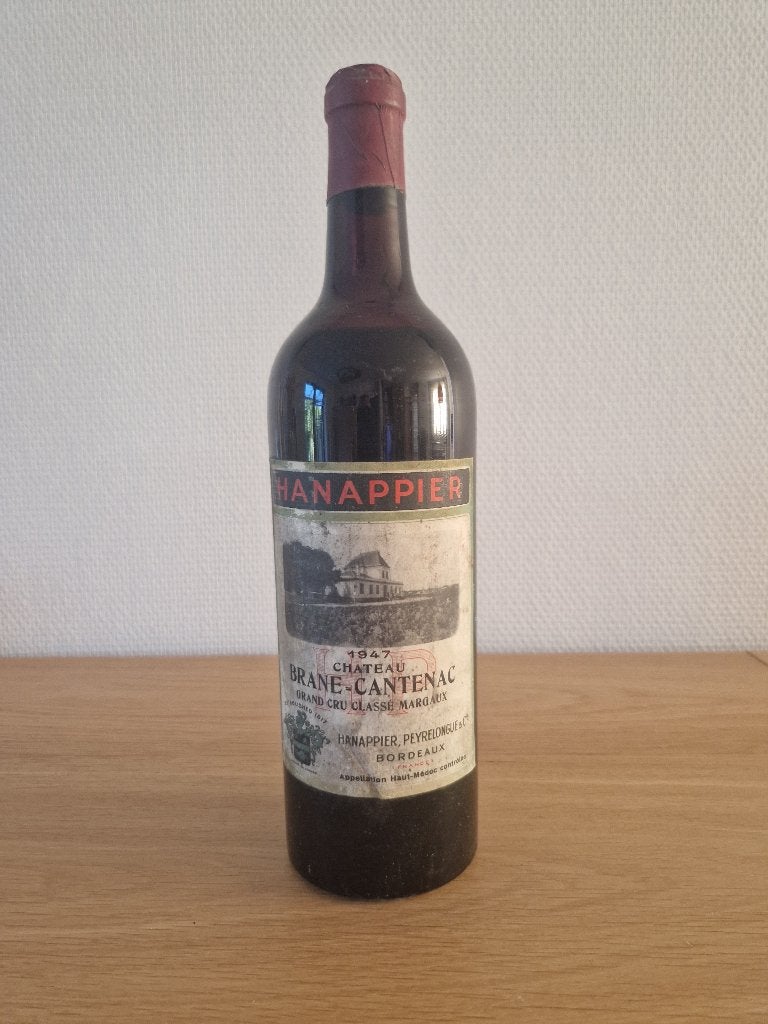 Château Brane Cantenac - 1947 - Margaux Grand Cru Classé, Neuf, Enlèvement ou Envoi, Vin rouge, France