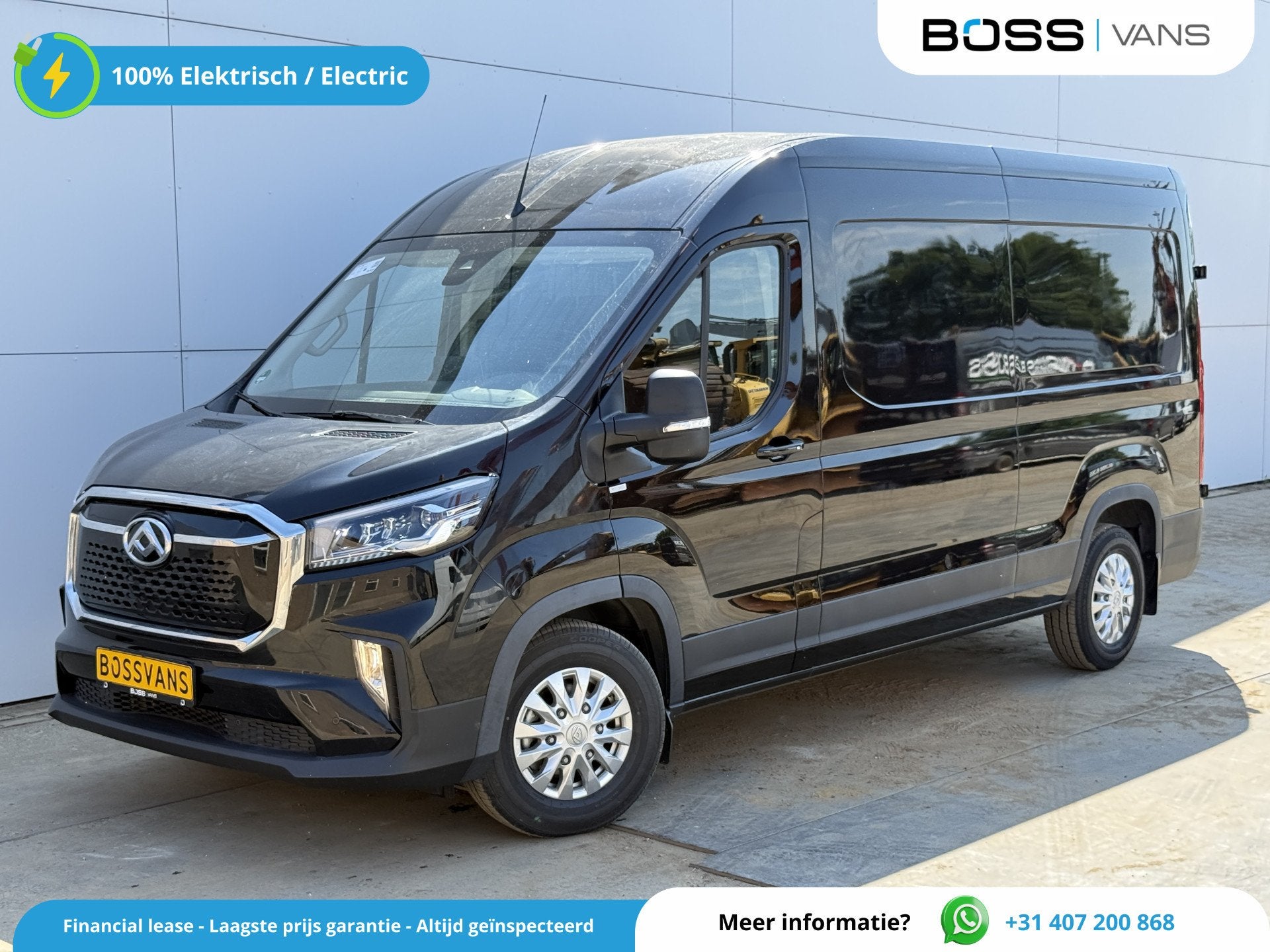 Maxus eDeliver 9 72kWh 204PK NIEUW! 288km WLTP L3H2 Apple Ca, Stof, Gebruikt, Maxus, Zwart