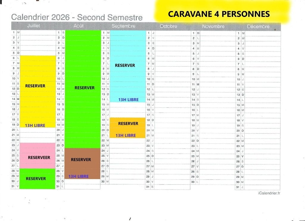 LOCATION CARAVANE RÉSIDENTIELLE POUR 4 PERSONNES