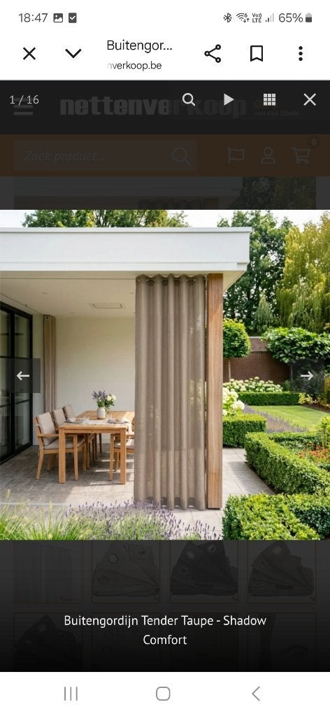Schaduw Gordijnen, Tuin en Terras, Ophalen, Nieuw
