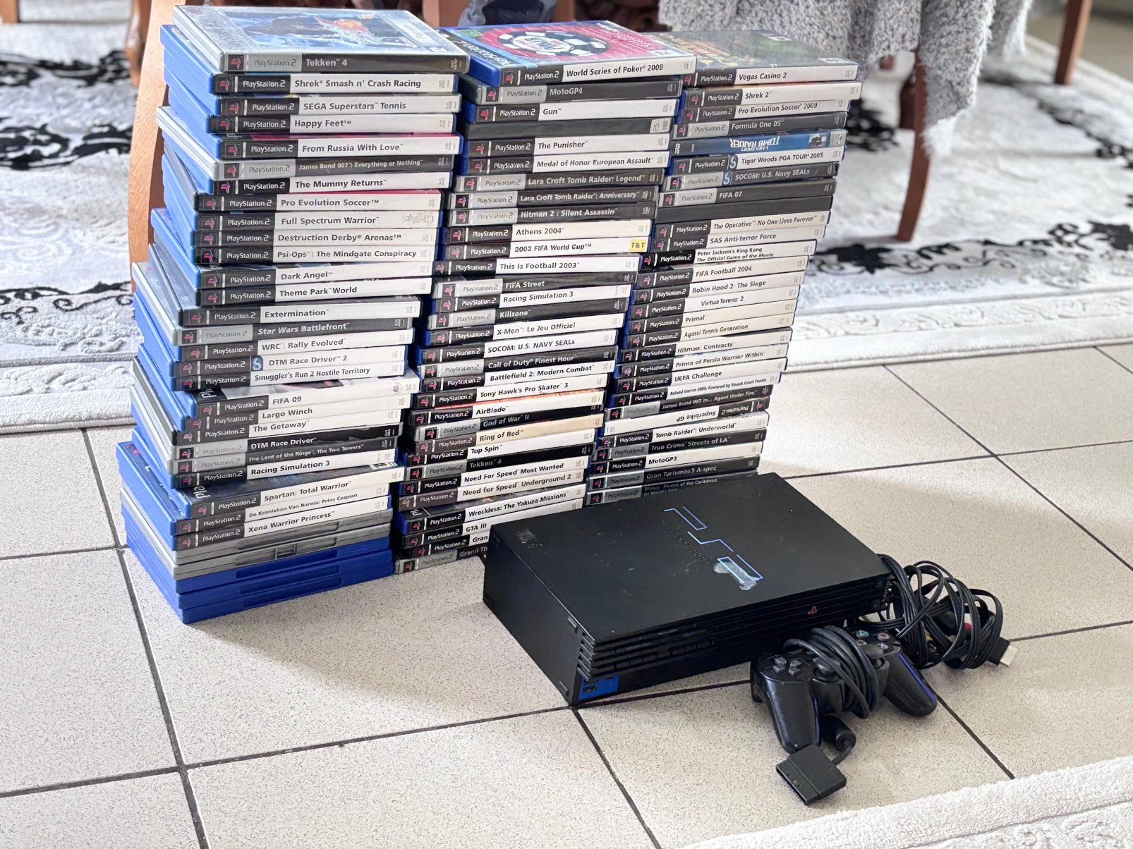 PlayStation 2 met 105 games, Games en Spelcomputers, Spelcomputers | Sony PlayStation 2, Ophalen of Verzenden, Zo goed als nieuw