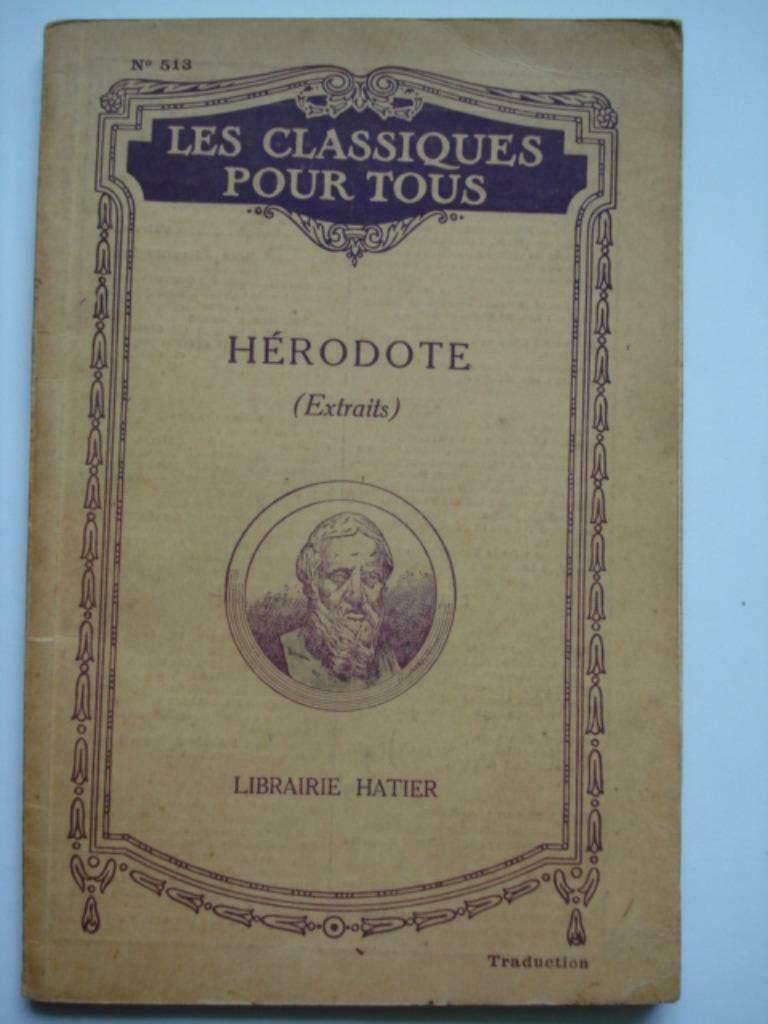 3. Herodote (Extraits) Librairie Hatier Les classiques pour, Utilisé, Europe autre, Herodotus Herodotos, Envoi