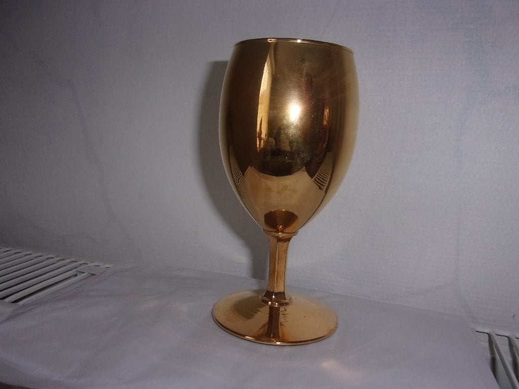 verre en verre doré, Antiquités & Art, Antiquités | Verre & Cristal, Enlèvement ou Envoi