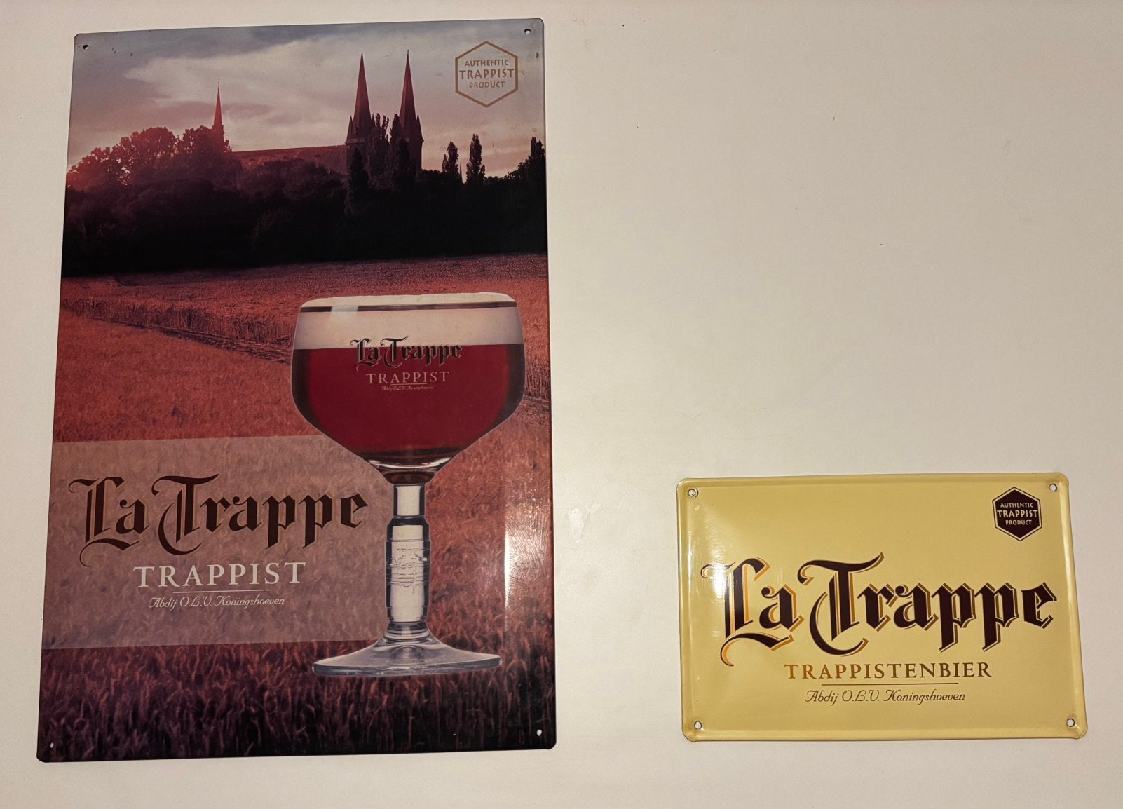 Reclameborden La Trappe, Ophalen of Verzenden, Zo goed als nieuw, La Trappe