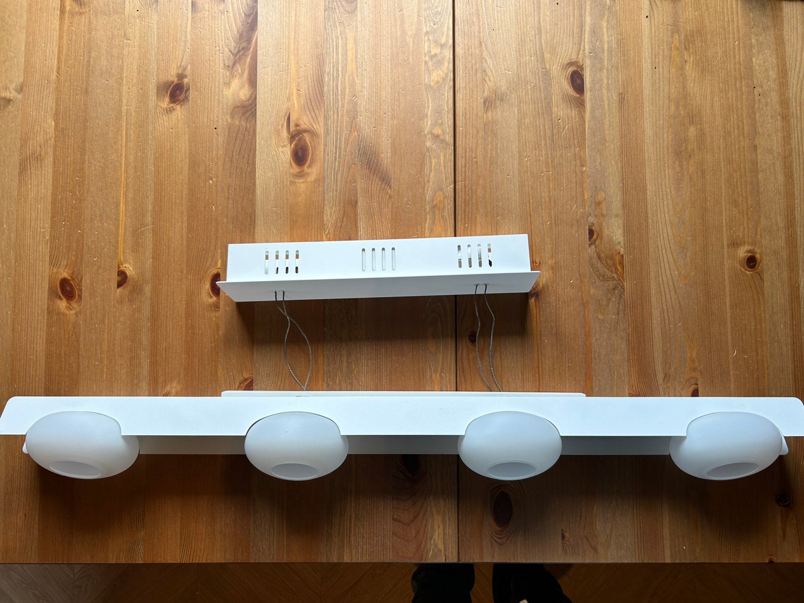 Plafond verlichting / hanglamp, Huis en Inrichting, Lampen | Hanglampen, Ophalen, Zo goed als nieuw, Glas