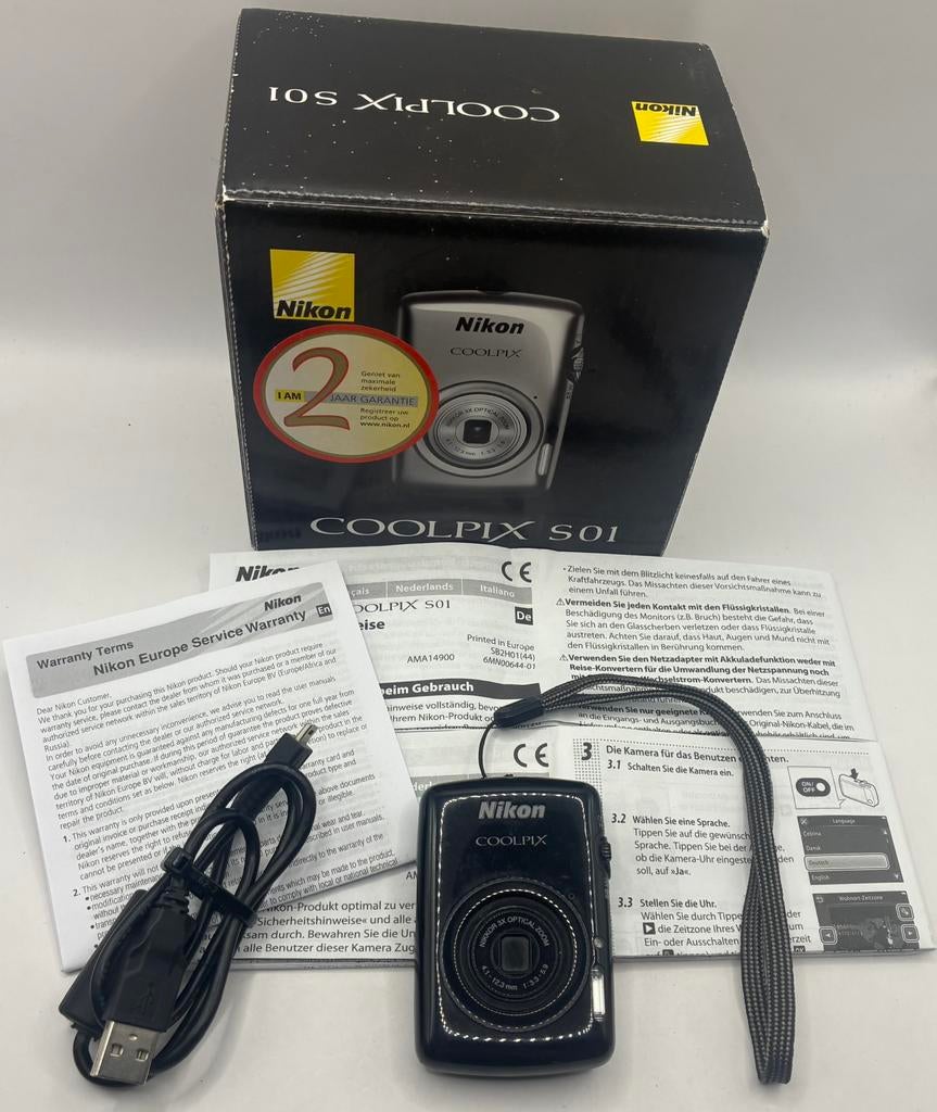 Nikon coolpix S01 - compact camera, Audio, Tv en Foto, Fotocamera's Digitaal, Ophalen of Verzenden, Compact, Nikon