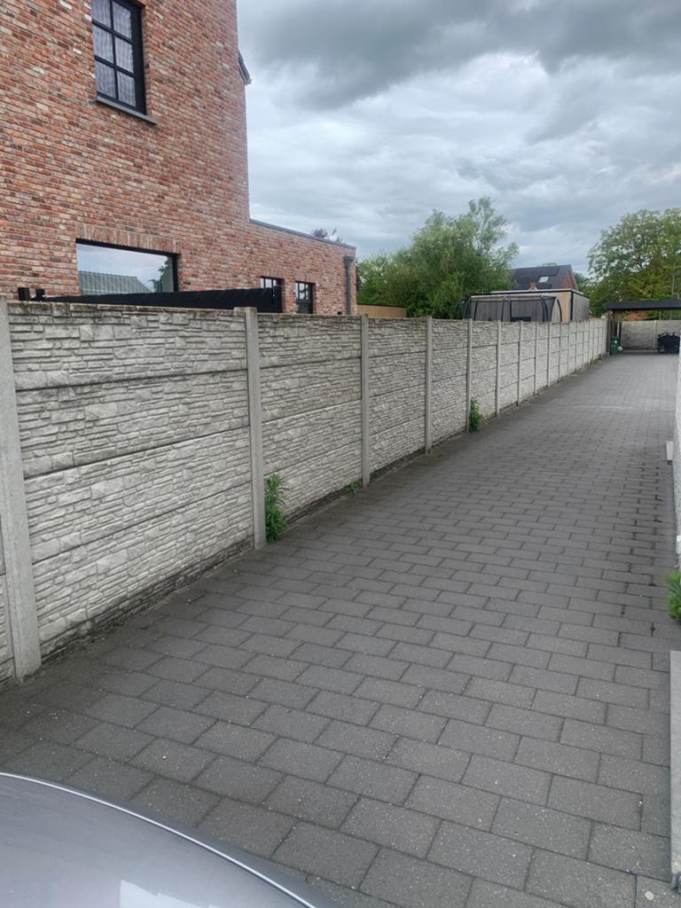 Omheining te koop +|- 50meter, Tuin en Terras, Tuinhekken en Hekwerk, Ophalen, Gebruikt, Overige materialen, Overige typen