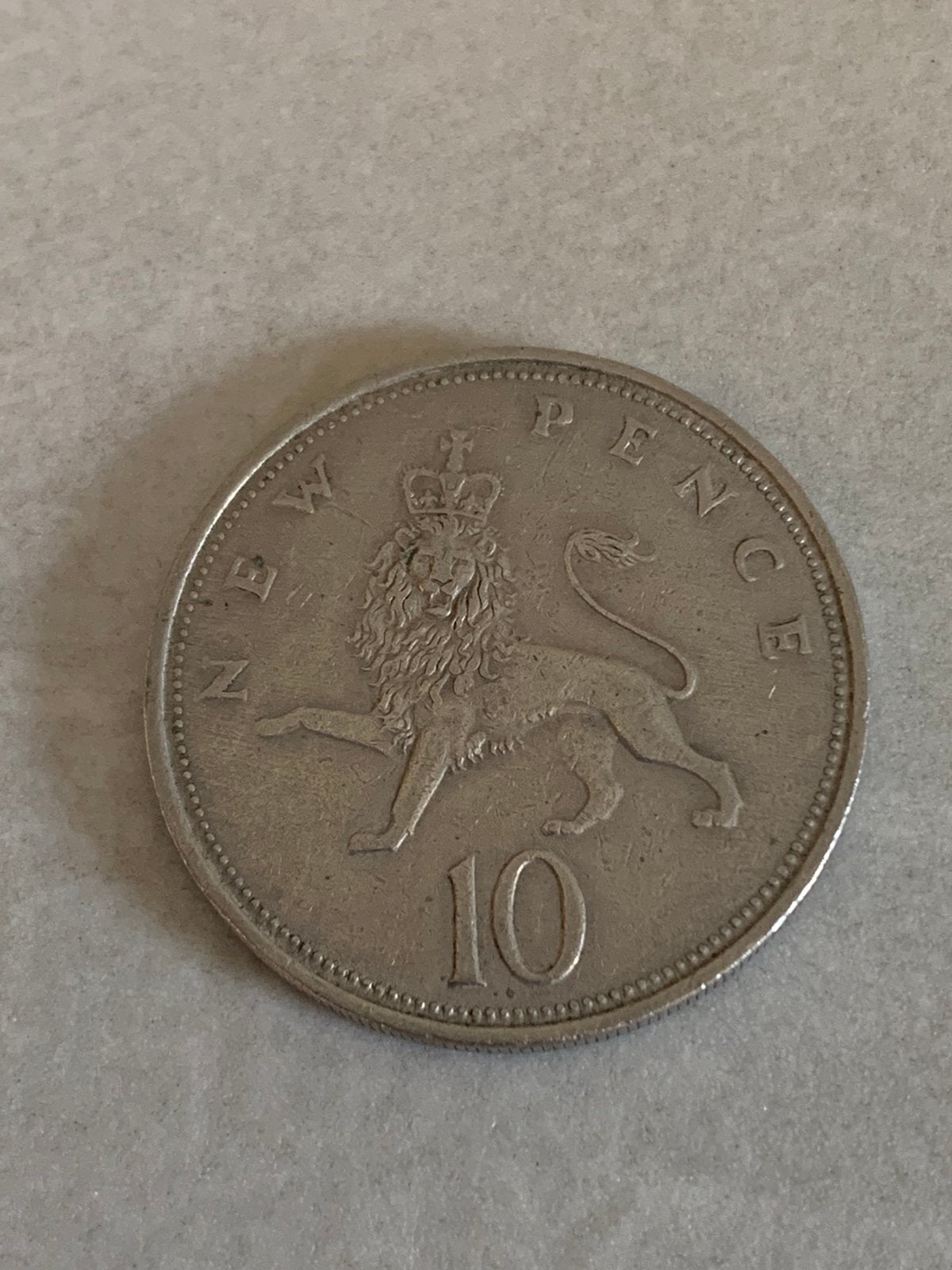Britse 10 New Pence munt uit 1969, Ophalen of Verzenden