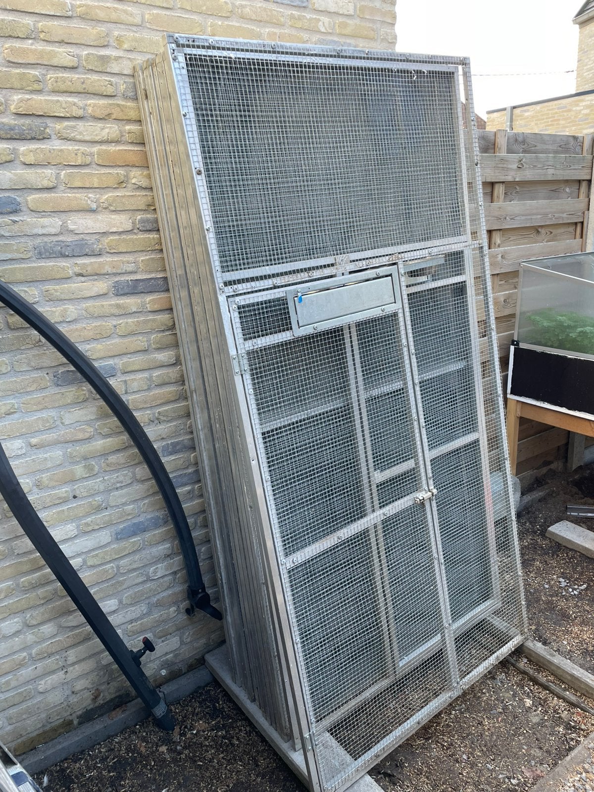Volleirre panelen in aluminium 1 m op 2, Enlèvement ou Envoi, Utilisé, Aluminium, Volière
