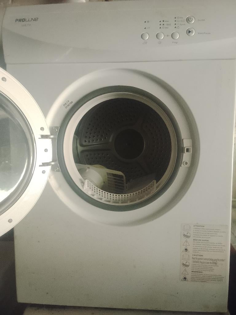Sèche linge PROLINE DVE7P, Electroménager, 6 à 8 kg, Évacuation d'air, Comme neuf, Chargeur frontal