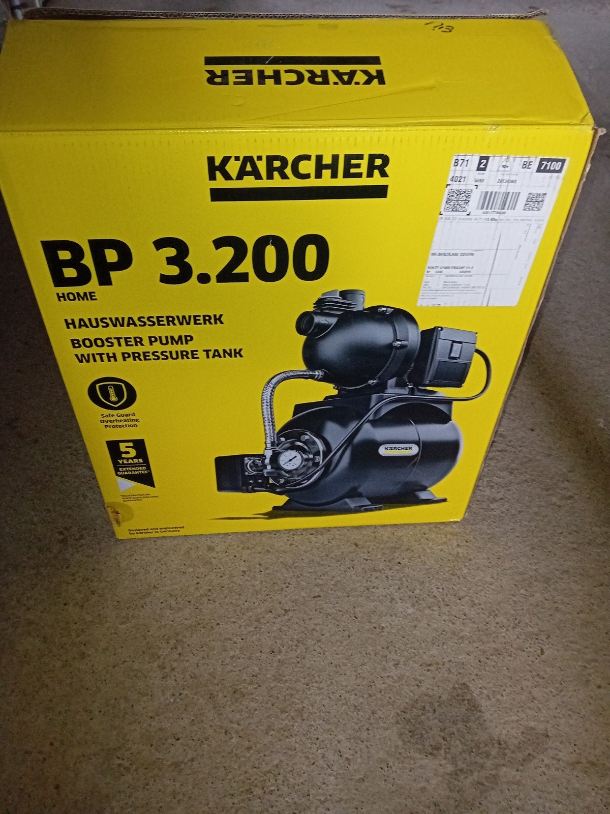 Pompe karcher bp 3.200 surpresseur, Bricolage & Construction, Enlèvement