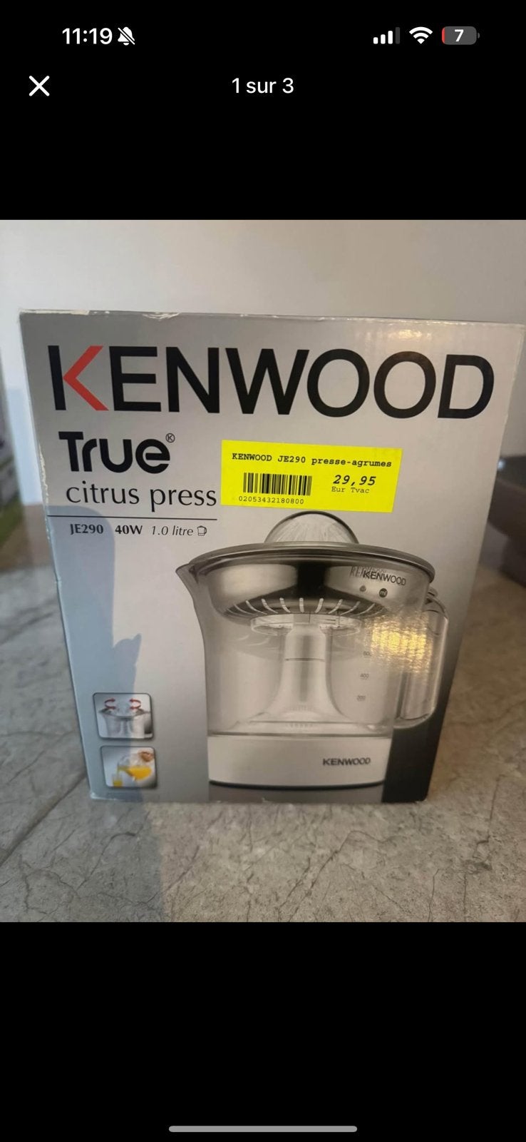 Presse agrume kenwood, Electroménager, Enlèvement, Comme neuf