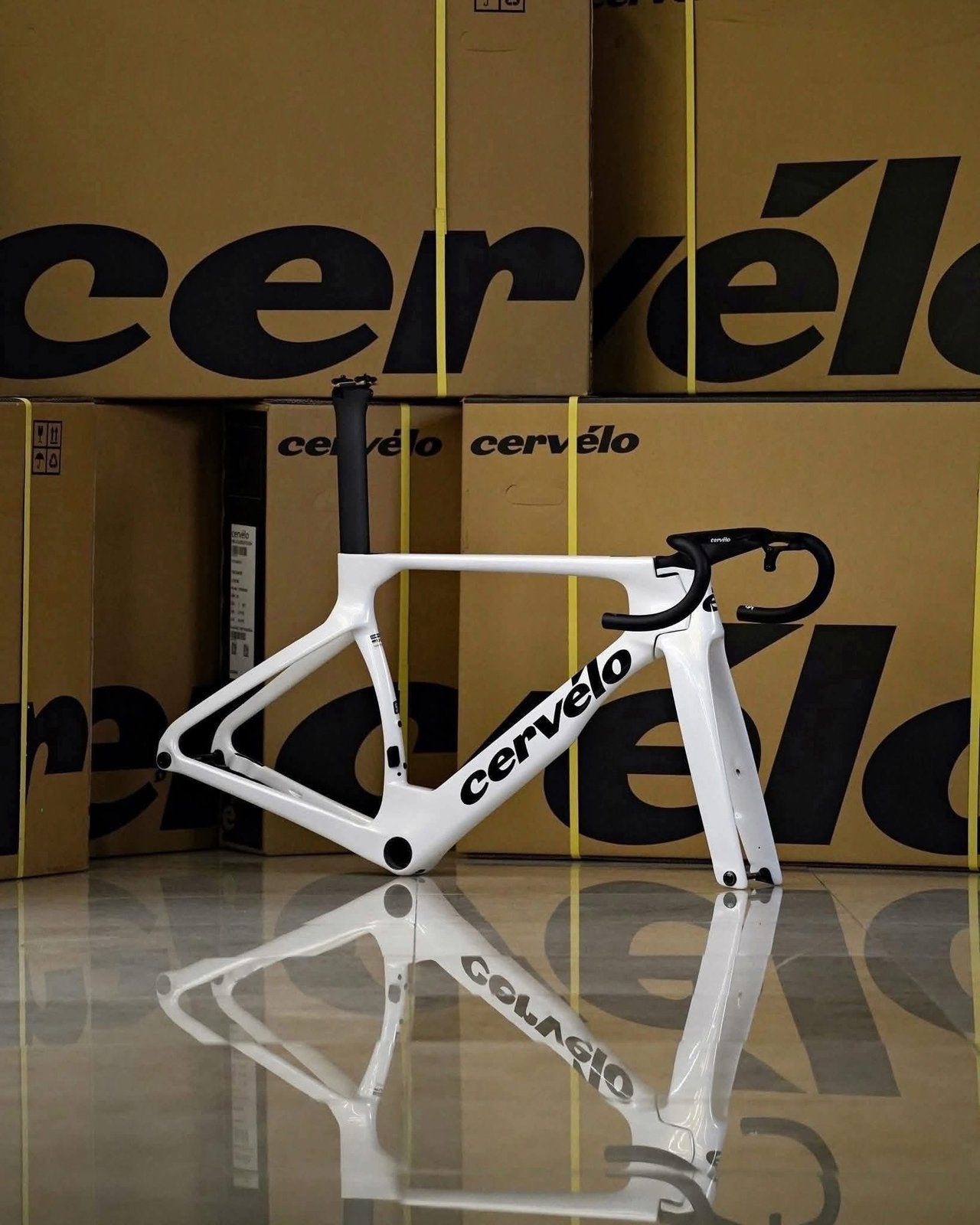 Cervélo S5 FRAMESET limitid e. lithium white 56 NIEUWSTAAT, Enlèvement, Comme neuf