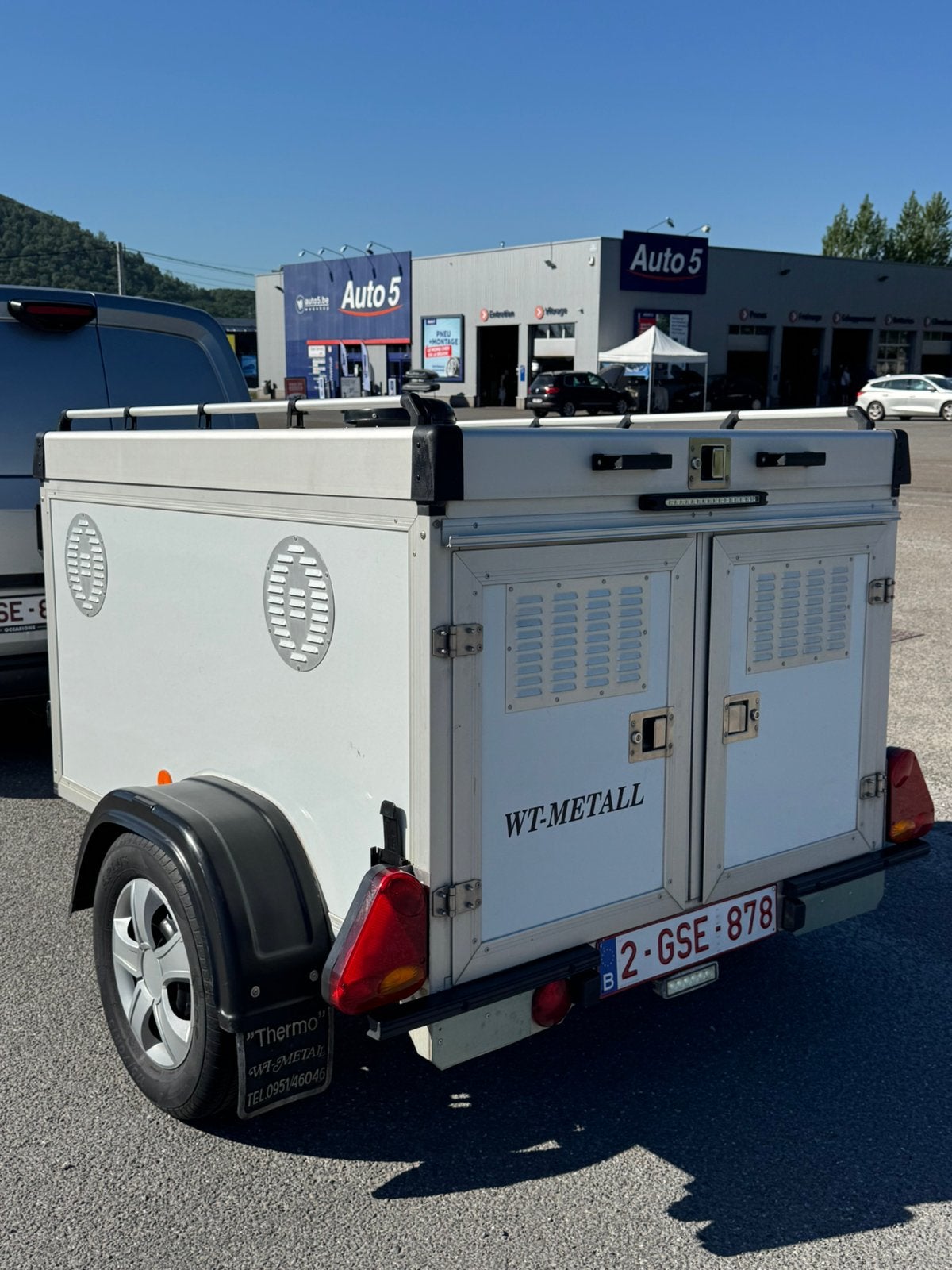 WT METAL hondentrailer 3 honden, Auto diversen, Ophalen, Zo goed als nieuw