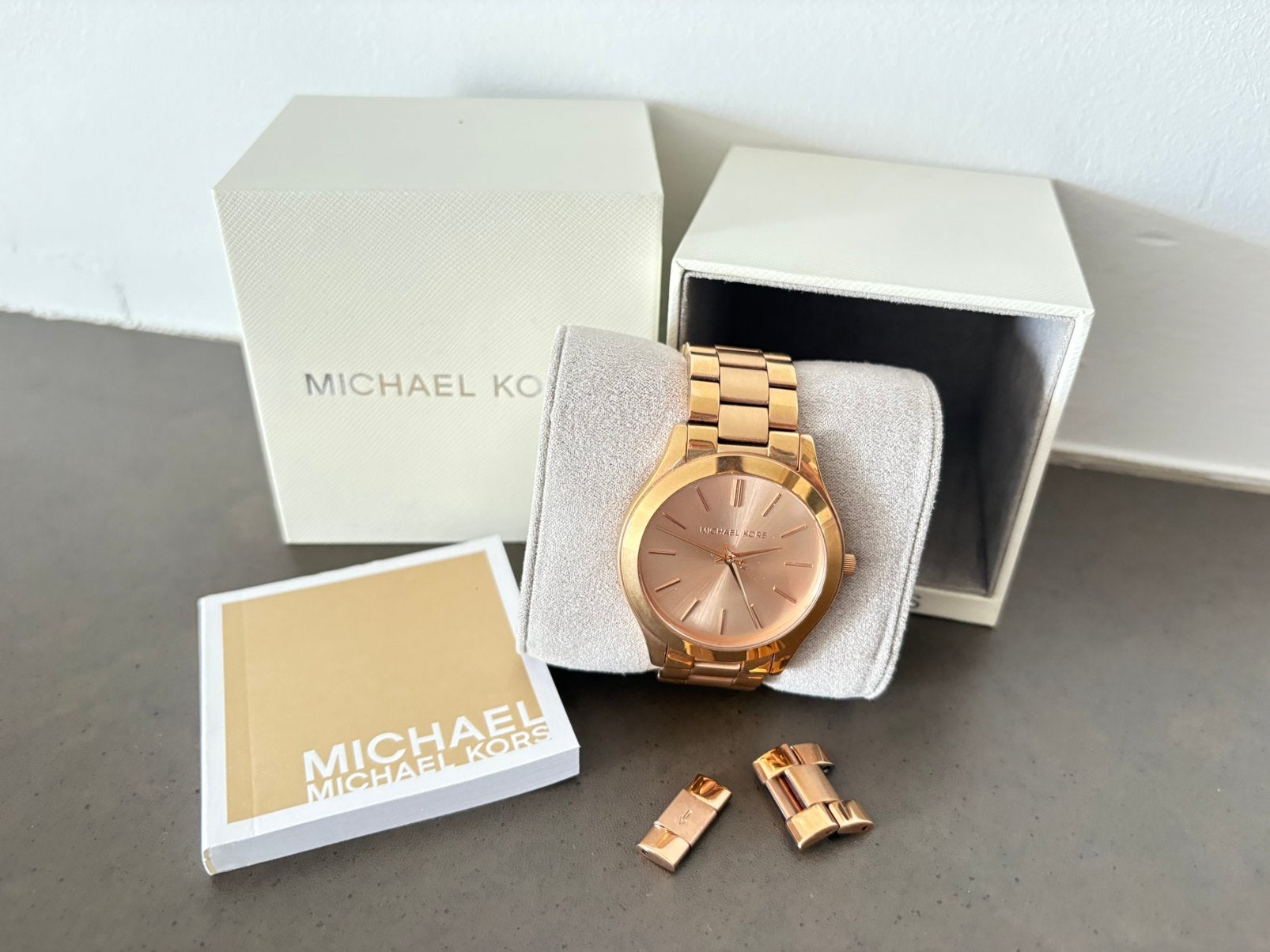 Michael kors horloge rosé, Handtassen en Accessoires, Horloges | Dames, Ophalen of Verzenden, Zo goed als nieuw, Polshorloge, Overige merken