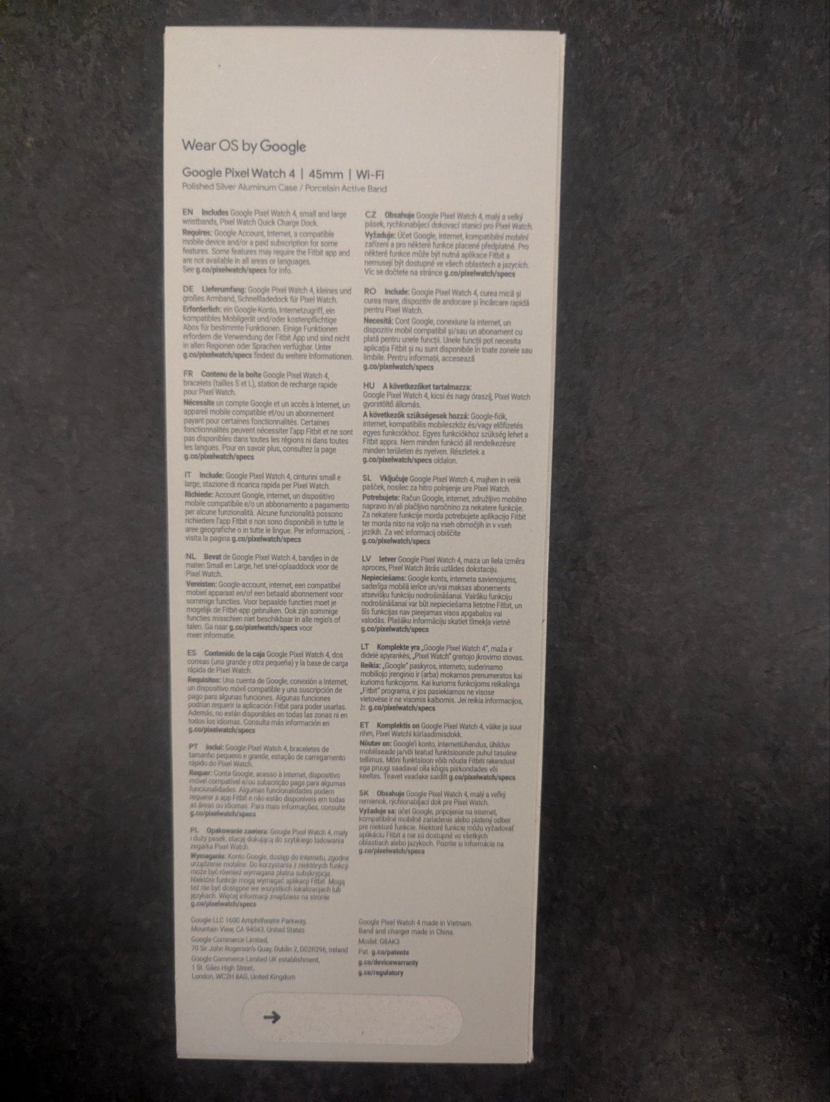 Google Pixel Watch 4, Enlèvement, Étanche, GPS, Google