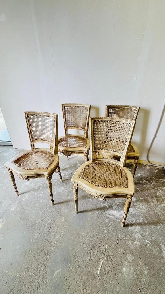 4 stoelen Louis XVI, Antiek en Kunst, Ophalen