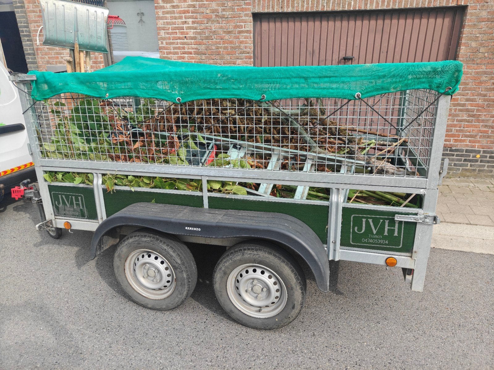 aangangwagen dubbelas, Ophalen, Gebruikt