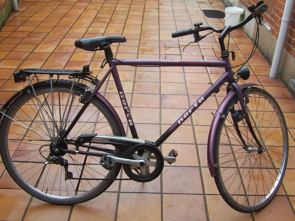 Norta herenfiets 28'', Gebruikt, Velgrem, Versnellingen, 57 tot 61 cm