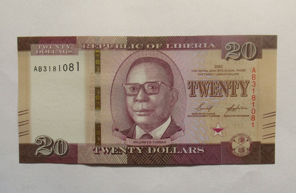 Liberia 20 Dollars    2022, Timbres & Monnaies, Envoi