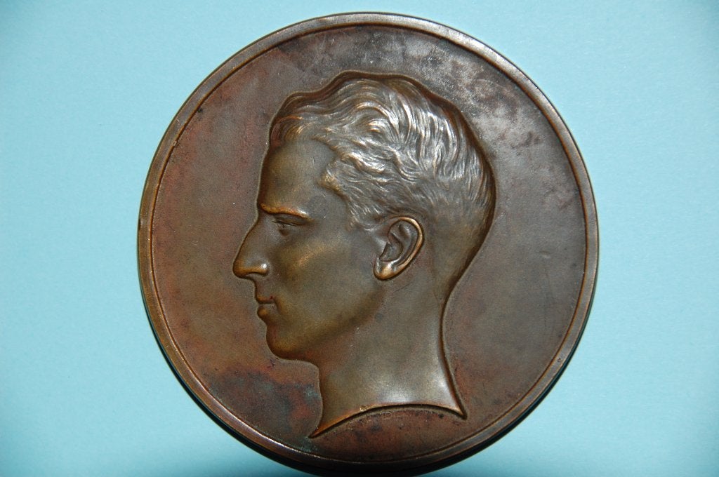 Grote Bronzen Medaille BOUDEWIJN, Postzegels en Munten, Ophalen of Verzenden, Brons