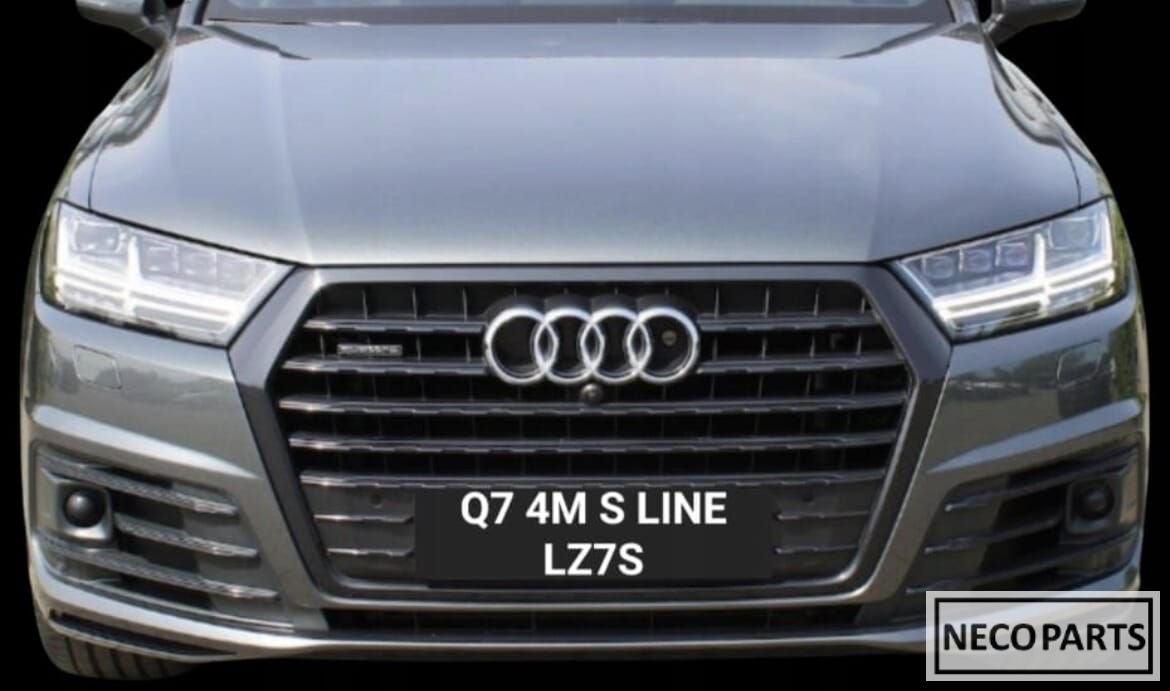 AUDI Q7 4M MATRIX SLINE LZ7S COMPLEET VOORKOP BUMPER KOPLAMP, Gebruikt, -, Achter, -