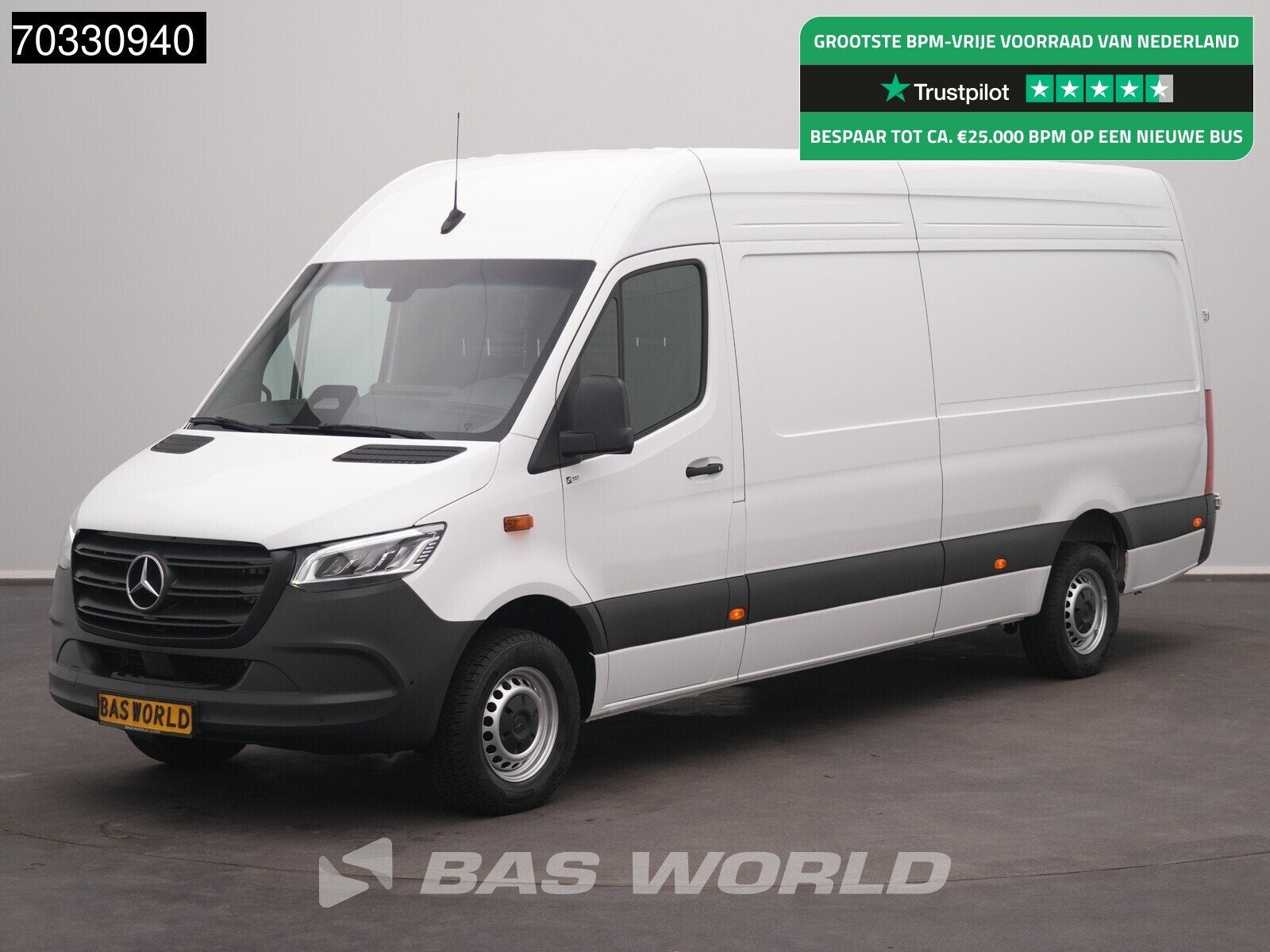 Mercedes Sprinter 317 CDI Automaat L3H2 LED Navi Airco Cruis, Auto's, Automaat, Stof, Gebruikt, Euro 6