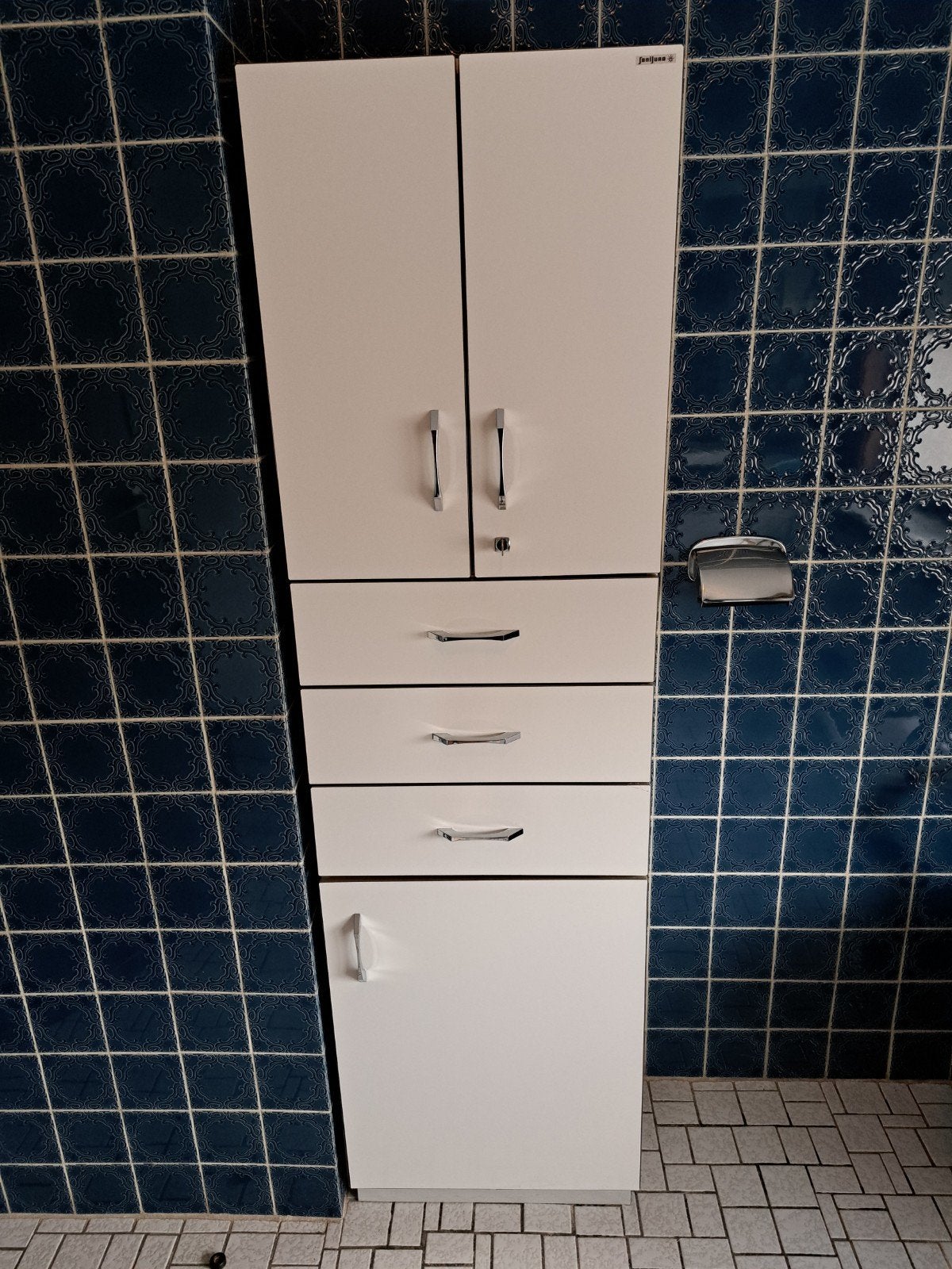 Armoire blanche pour salle de bain ou rangement, Maison & Meubles, Enlèvement