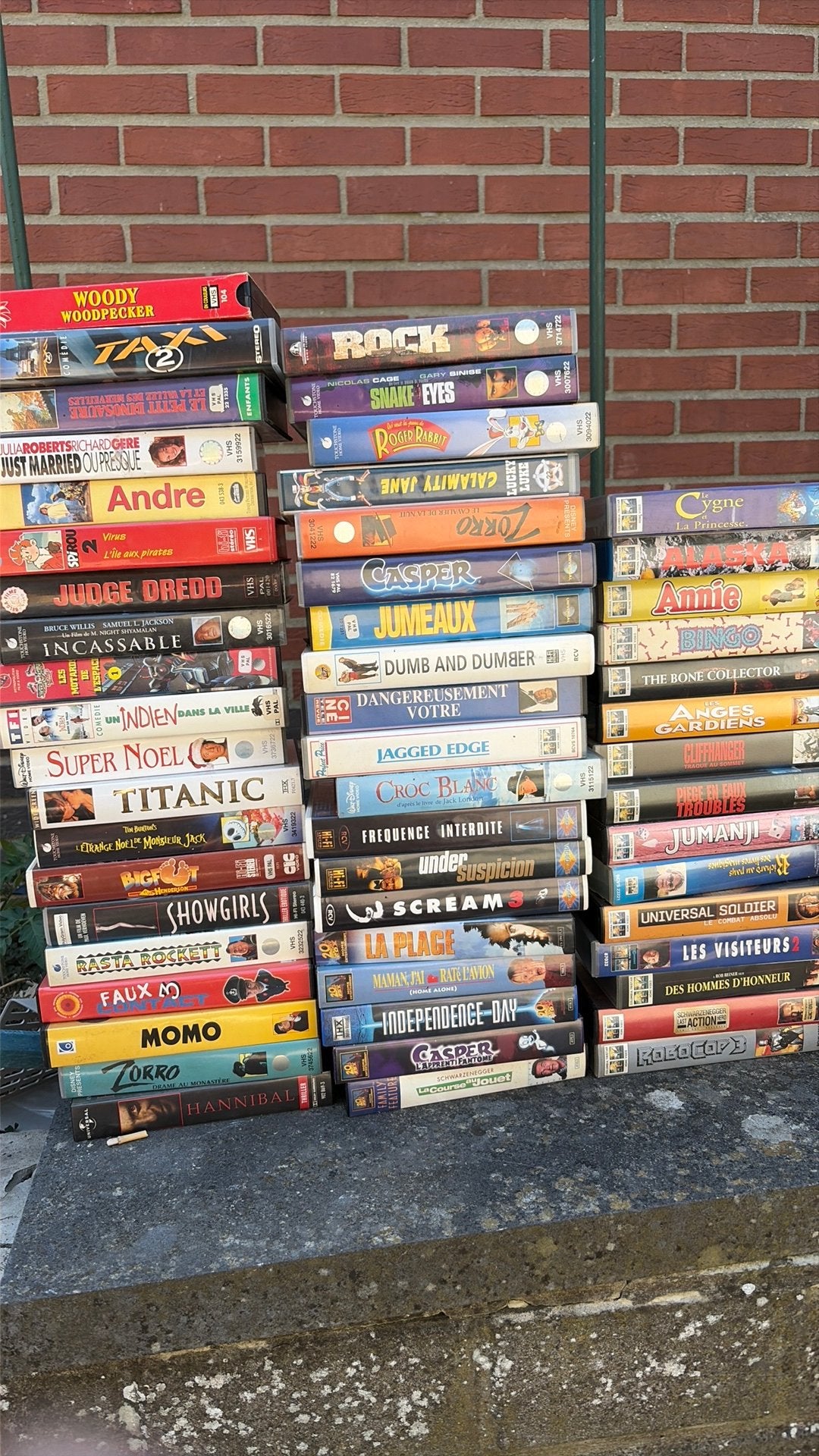 Lot de films cassette VHS, Enlèvement, Utilisé