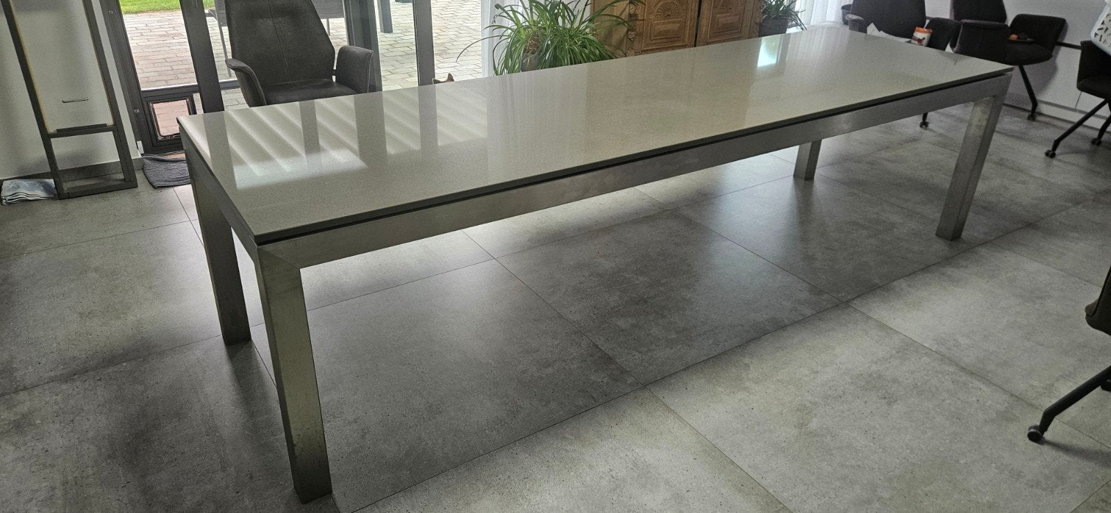 TABL INOX QUARTZ GRIS 3M x 90 cm 500€, Enlèvement ou Envoi, Neuf