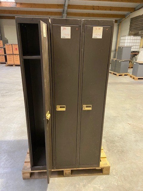 LOCKERS 10 VAKJES MET/ZONDER SLEUTEL, Huis en Inrichting, Kasten | Lockerkasten, Ophalen, Gebruikt, Retro modern