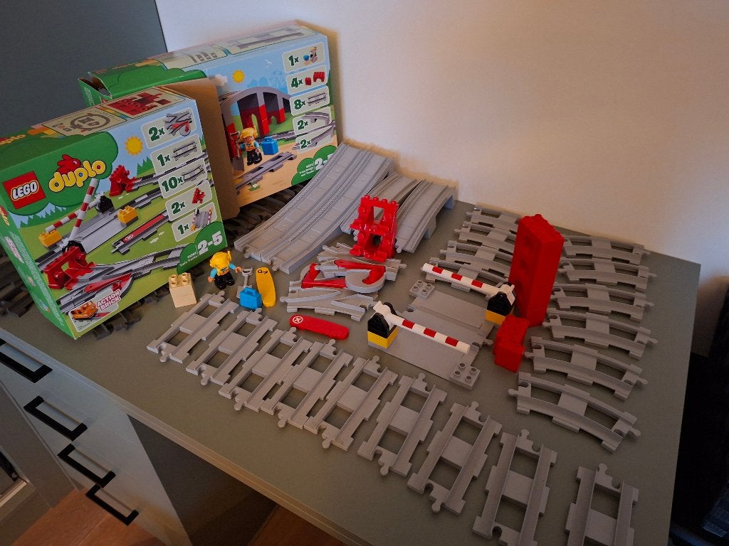 Duplo treinset uitbreiding 10882+ 10872, Ophalen, Zo goed als nieuw, Compleet, Duplo