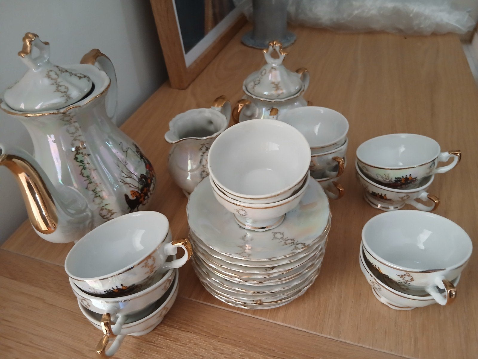 mooi Italiaans koffie servies, Enlèvement