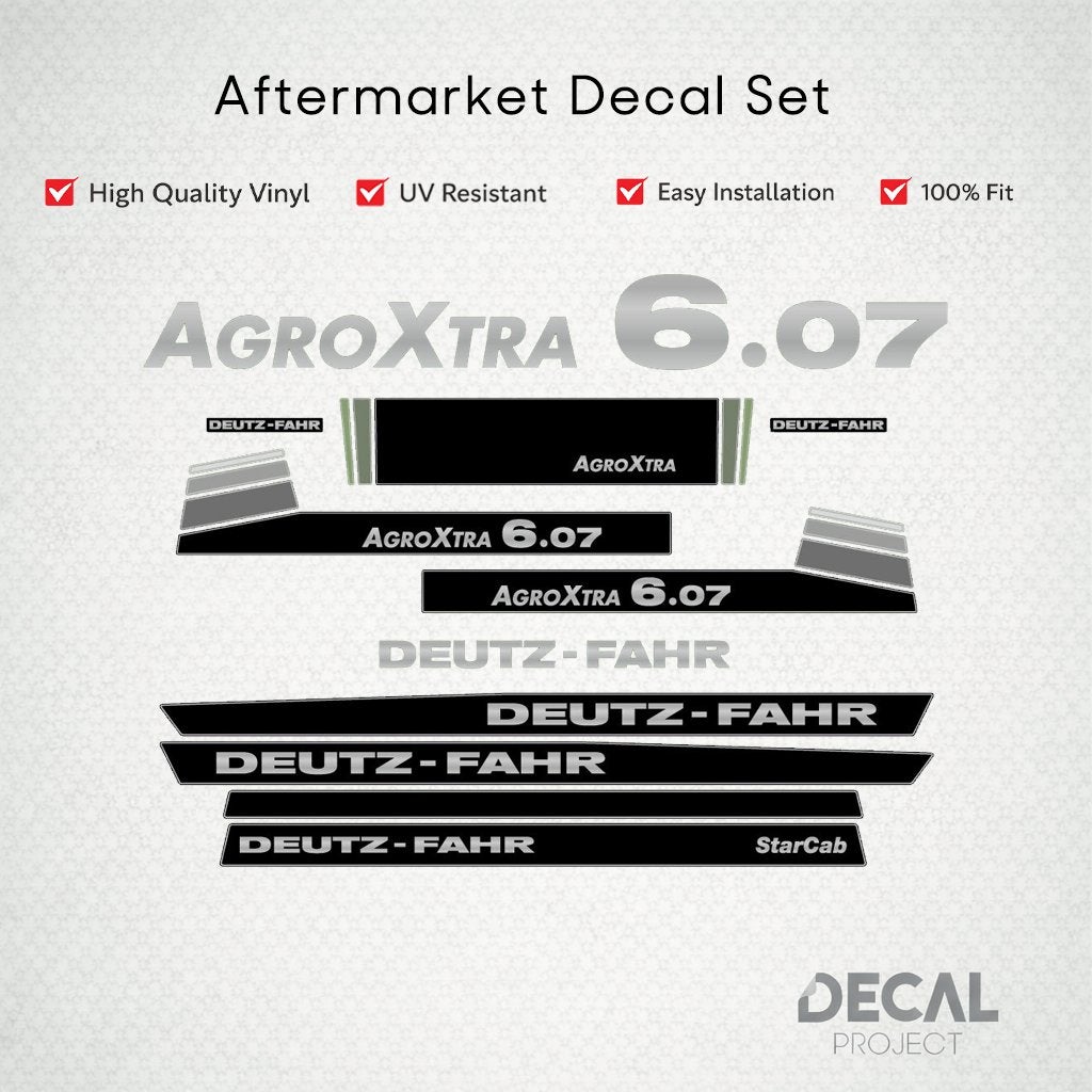 Autocollants de rechange Deutz-Fahr AgroXtra 6, Envoi