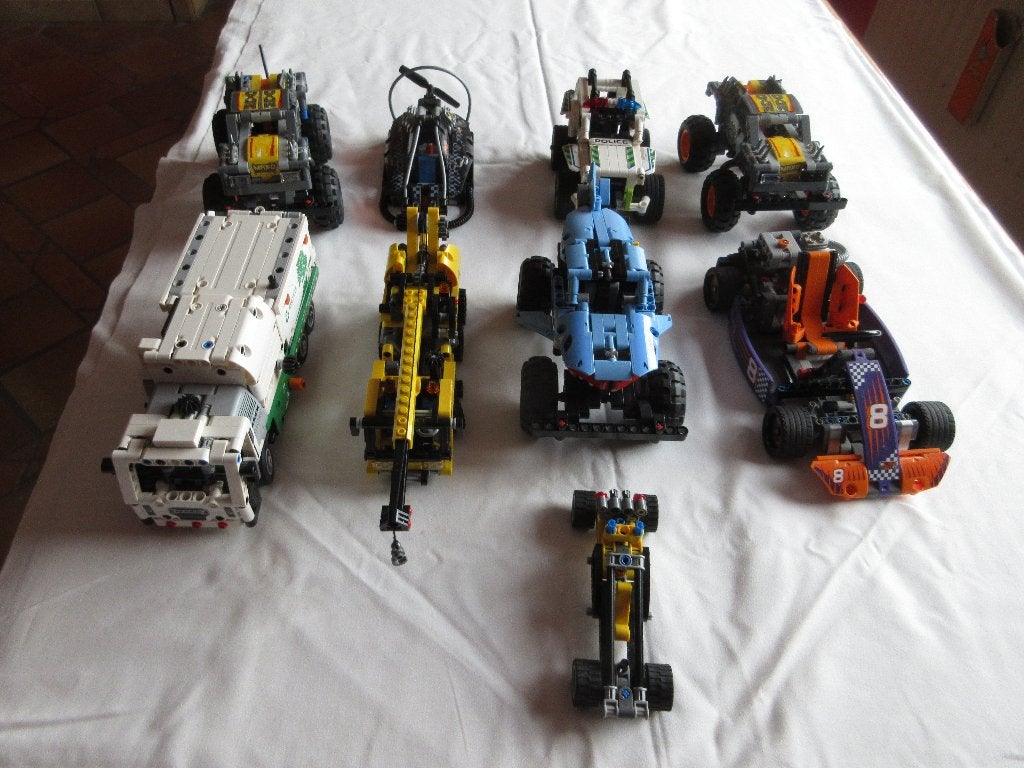 lot de 9 maquettes de marque LEGO, Enlèvement ou Envoi, Utilisé, Autres types