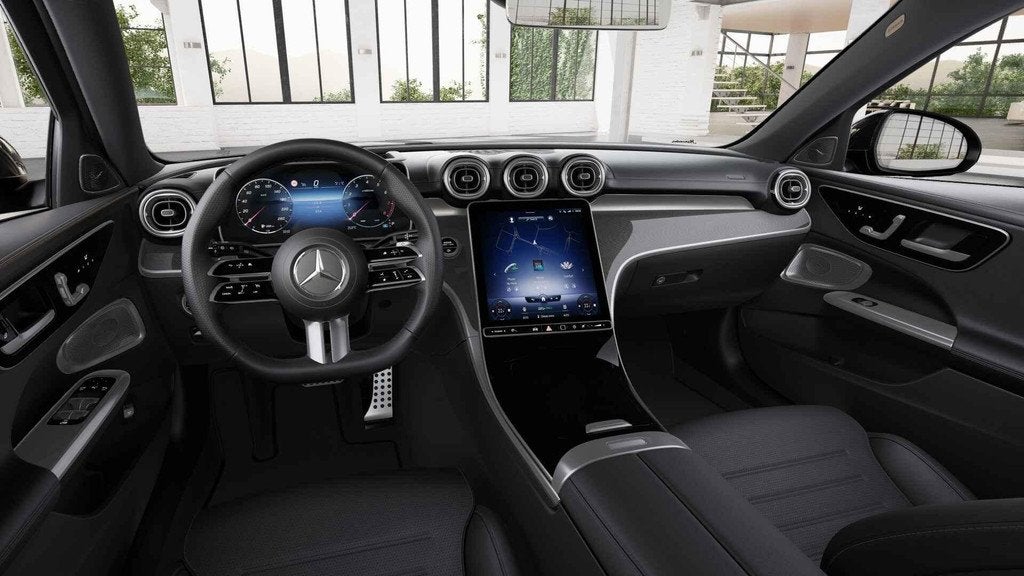 Mercedes-Benz C-klasse 180 Estate AMG Line | Night Pack | Pa, Achterwielaandrijving, Gebruikt, Zwart, 4 cilinders