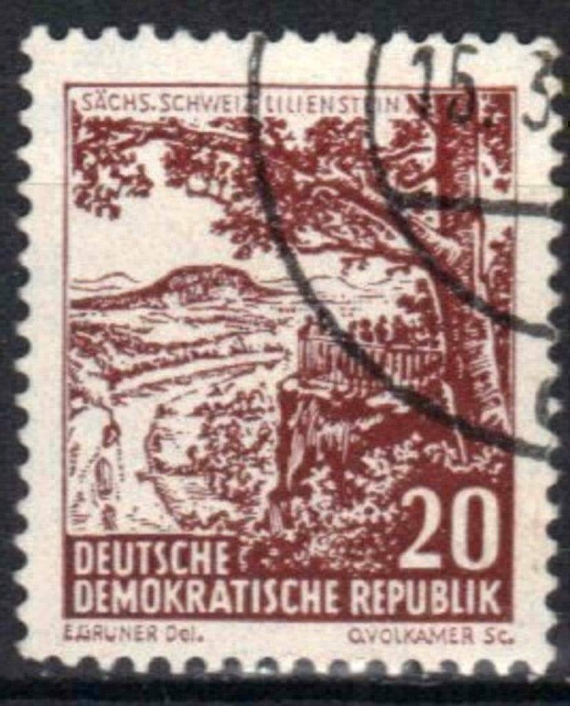 Allemagne DDR 1961 - Yvert 530 - Lieux historiques (ST), Envoi, RDA, Affranchi
