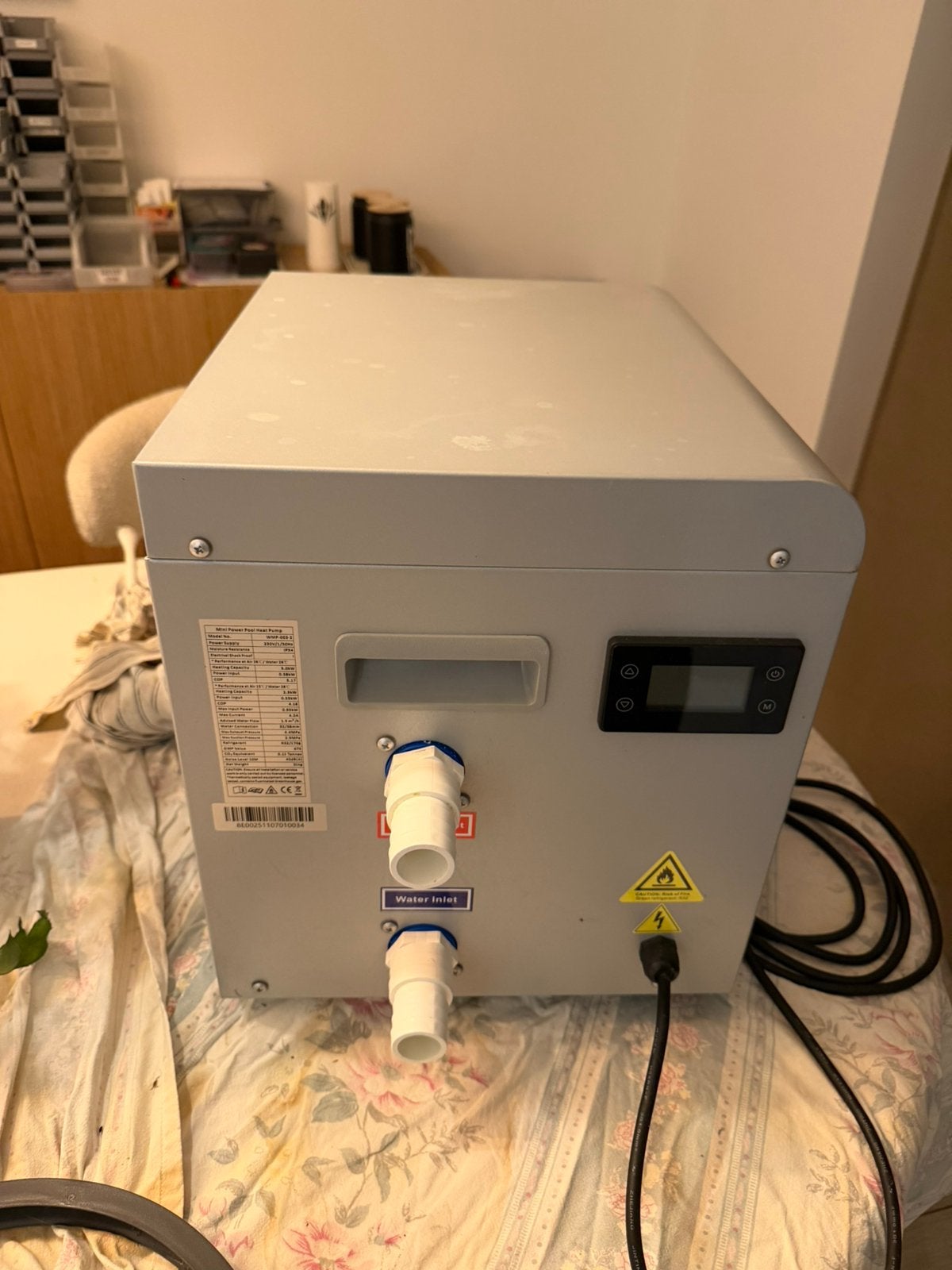 W’eau Mini Power 20 zwembad warmtepomp 3 kW, Tuin en Terras, Ophalen, Zo goed als nieuw