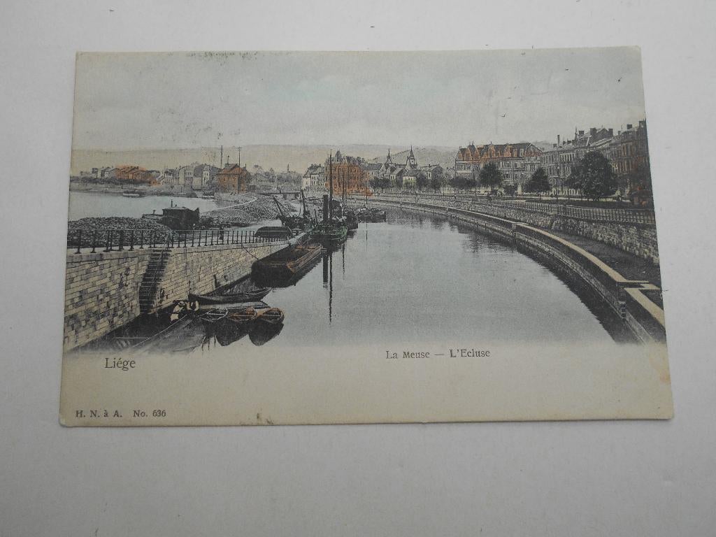 ancienne carte postale Liège L 'écluse, Enlèvement ou Envoi, Affranchie, Liège