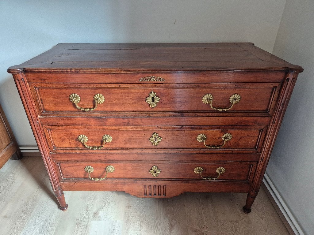 Belle commode XIXe siècle, style Louis XVI – 3 tiroirs, 3 ou 4 tiroirs, Moins de 100 cm, 100 à 150 cm, Enlèvement