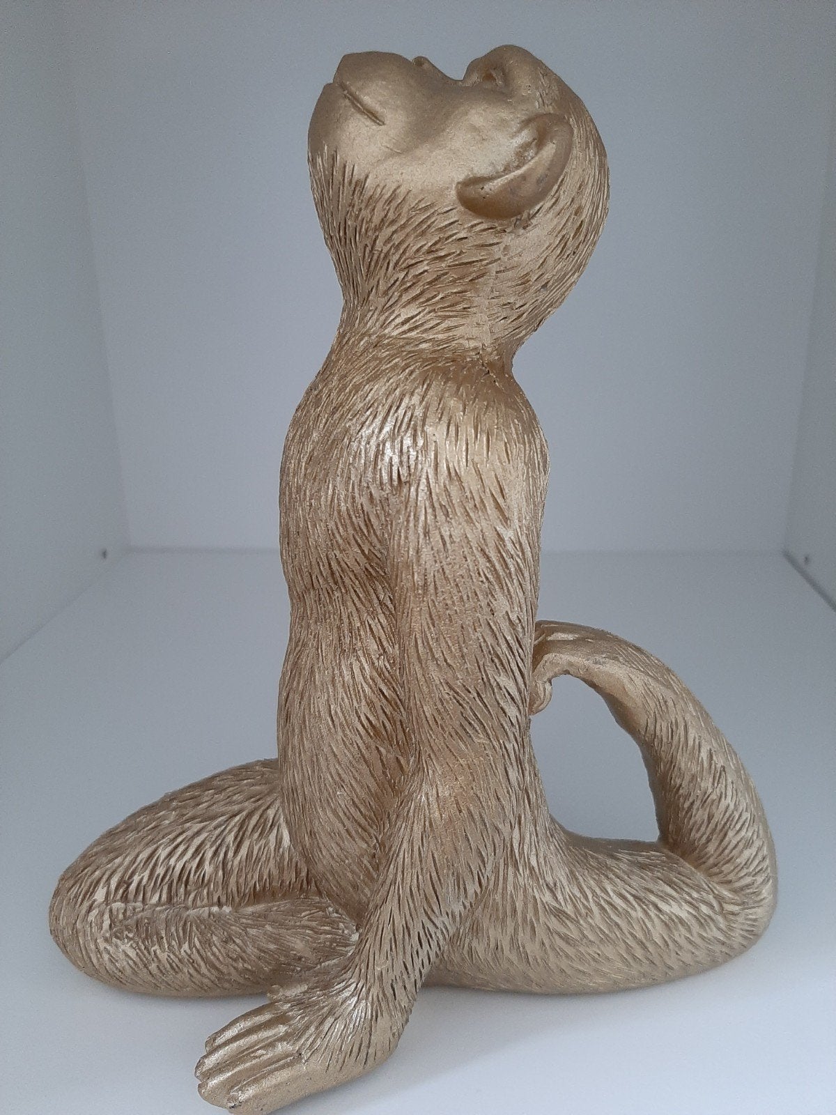 gouden AAPJE  YOGA beeldje , H 17cm, Ophalen