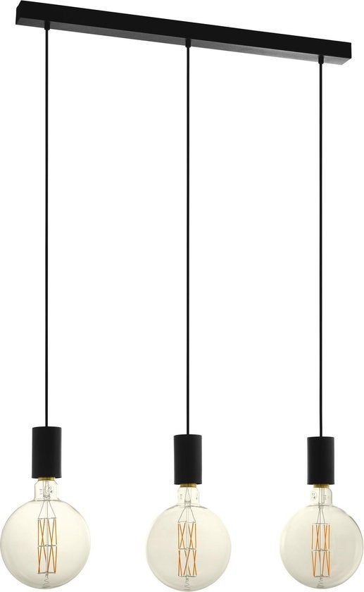 EGLO Pozueta Hanglamp - E27 - 84 cm - Metaal - Zwart, Neuf, Moderne, Enlèvement, Métal