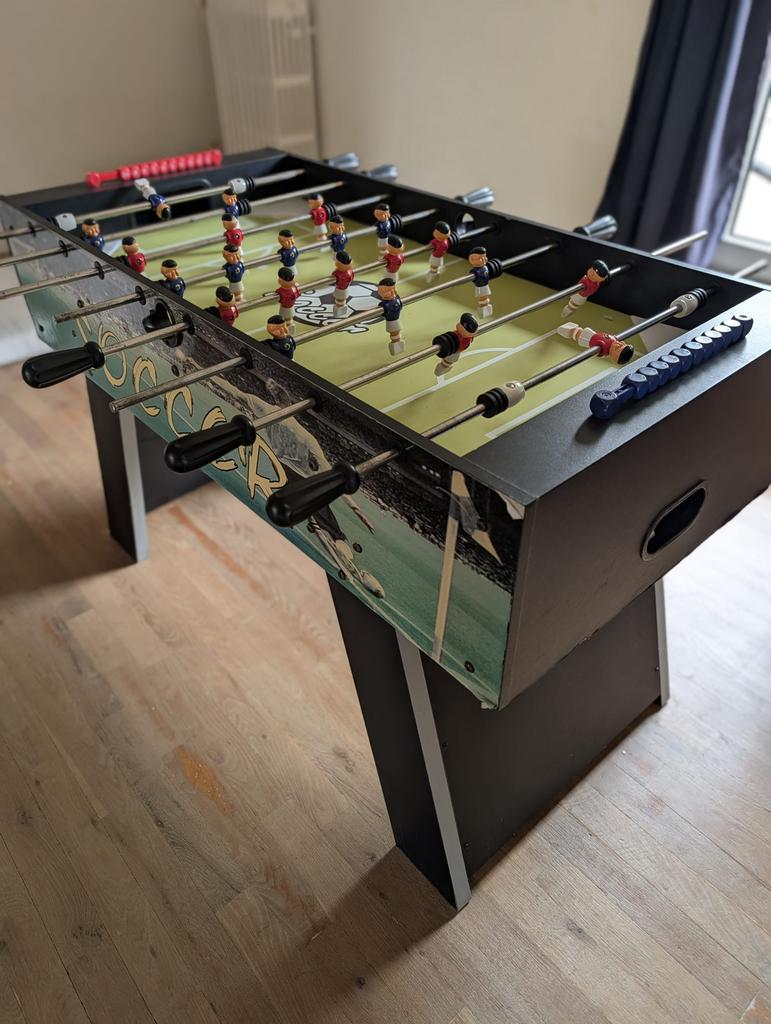 Tafelvoetbal, Ophalen, Gebruikt