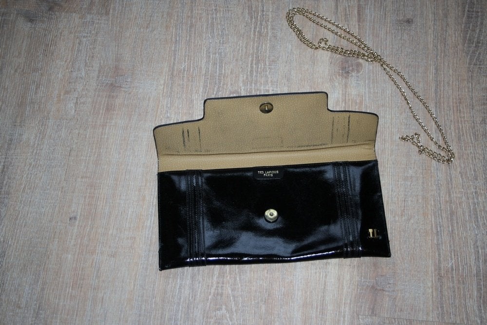 Clutch, Handtassen en Accessoires, Tassen | Damestassen, Ophalen, Zo goed als nieuw, Zwart, Avondtasje