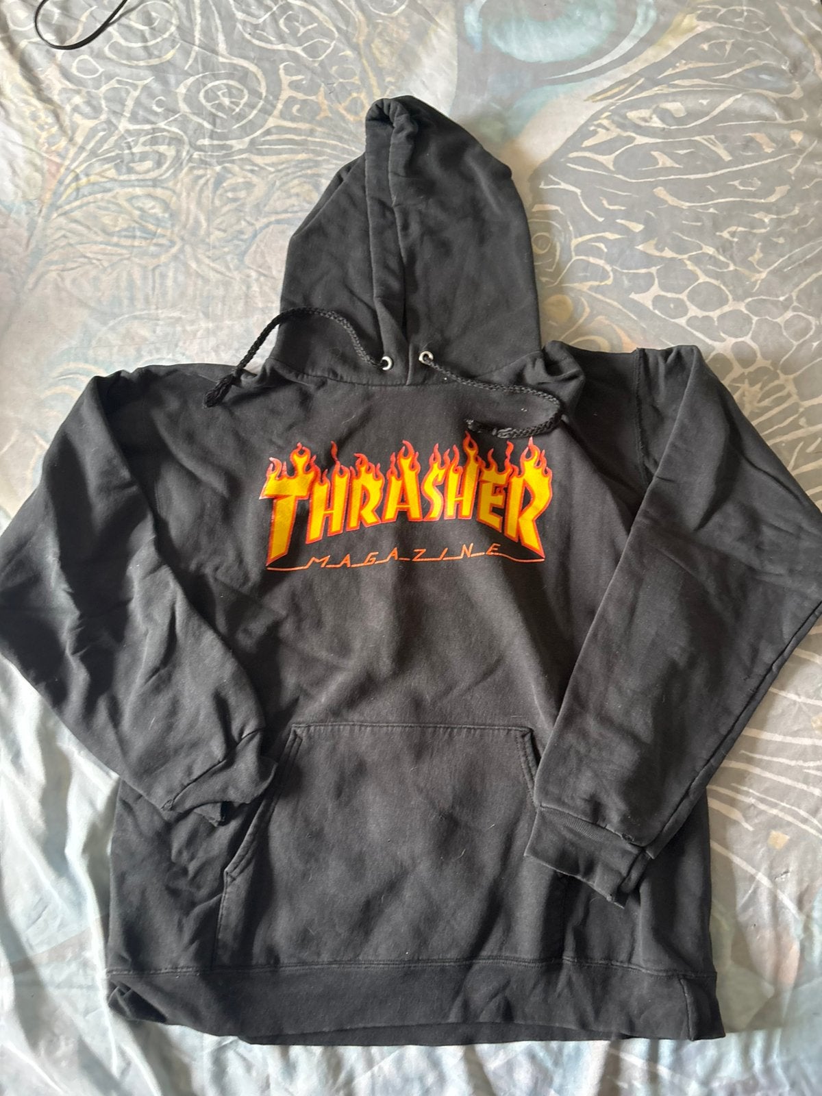Thrasher trui, Kleding | Heren, Truien en Vesten, Ophalen of Verzenden, Zo goed als nieuw, Maat 46 (S) of kleiner, Zwart