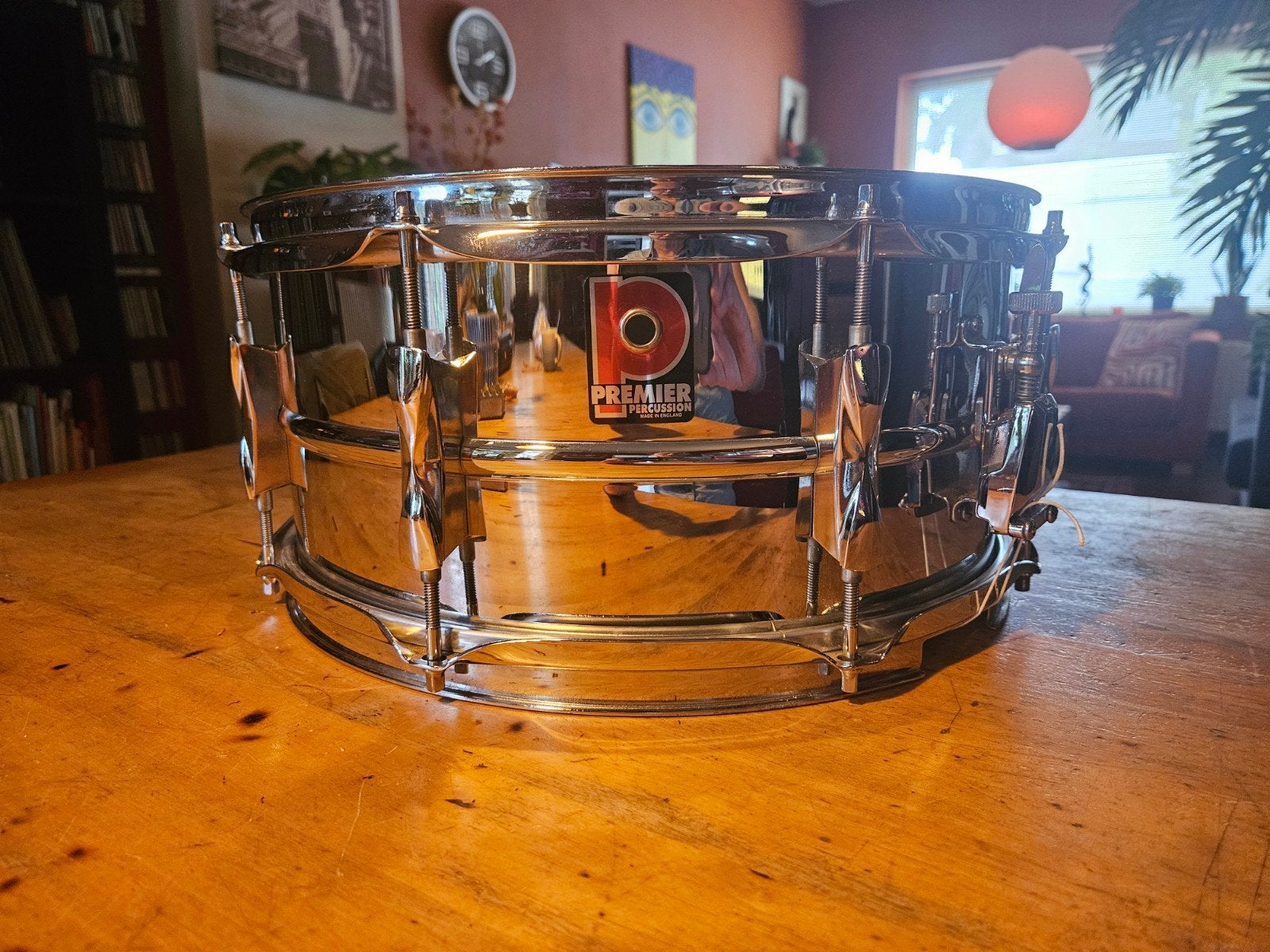 Tambour à caisse claire Premier Model 1026. 14X6,5 COS 1980, Enlèvement ou Envoi, Comme neuf, Premier